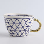 Load image into Gallery viewer, Hand Painted Geometric Ceramic Mugs
