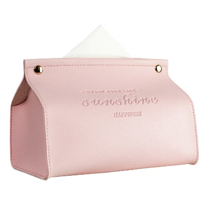 Vegan Leather Tissue Box